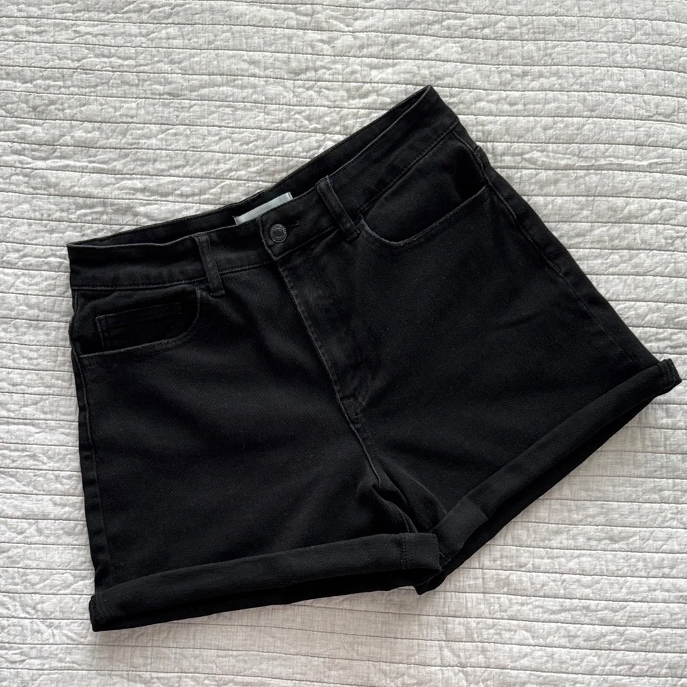 Black Jean Shorts - Picture 7 of 8